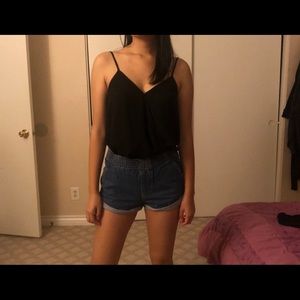 High Waisted Denim Shorts